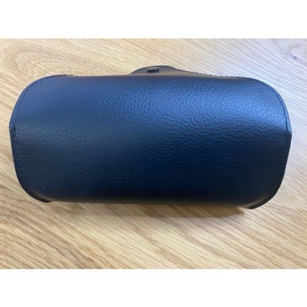 Ray-Ban Sunglass Case Unisex OS Black Good Pebbled Faux Leather Snap Closure - Picture 4 of 5